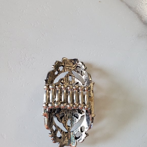 Large Butterfly Antique Silver Tone Adjustable Band Ring 💥3 for $24💥 - Picture 6 of 12